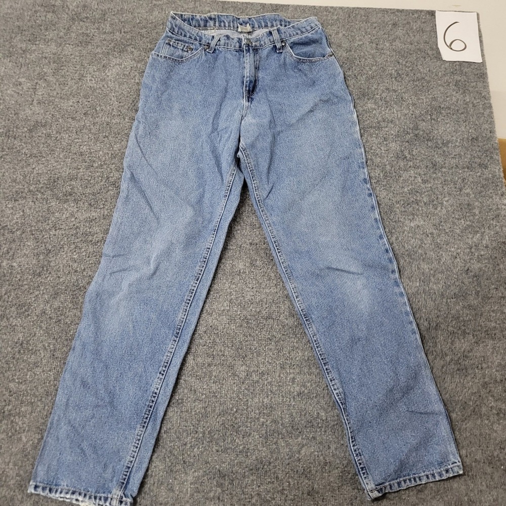 Bill Blass Jeans Womens Size 8x31 Blue Cotton High Waisted Straight Leg Light